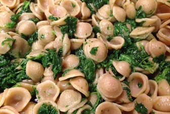 Orecchiette integrali con le cime di rapa